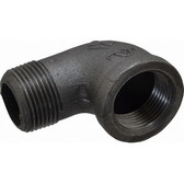 Black Malleable Fittings Street Elbow