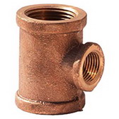 Brass Fittings Reducing Tee